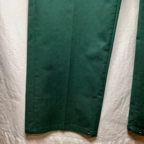 Riverside Coveralls Jumpsuit Medium/Large Regular Green Canvas Short Sleeve Vtg - Picture 15 of 16